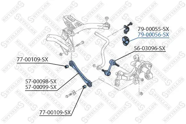 Handler.Part Stabiliser mounting Stellox 7900056SX 2