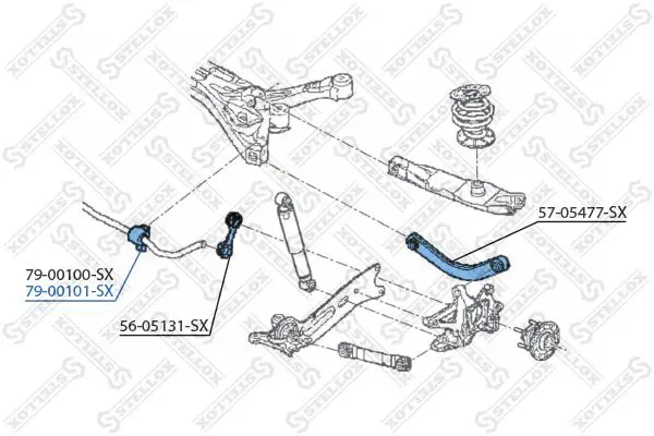 Handler.Part Stabiliser mounting Stellox 7900101SX 2