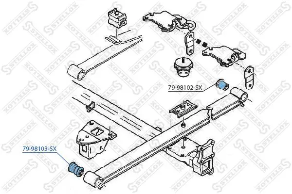 Handler.Part Bush, shock absorber Stellox 7998103SX 2