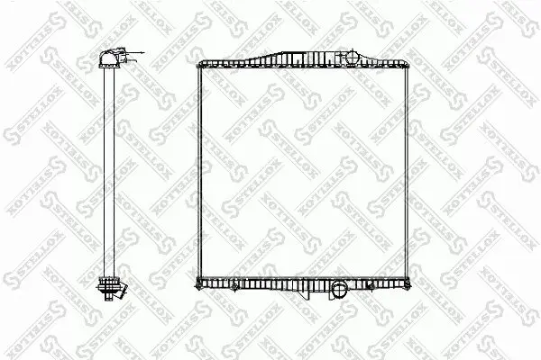 Handler.Part Radiator, engine cooling Stellox 8103312SX 1