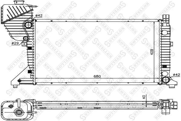 Handler.Part Radiator, engine cooling Stellox 8103338SX 1