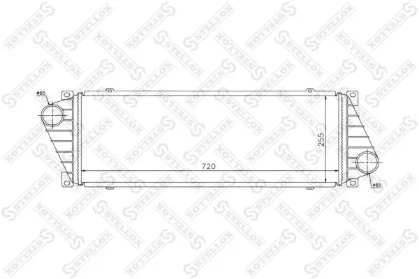 Handler.Part Intercooler, charger Stellox 8110855SX 1