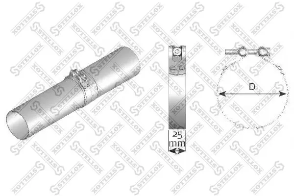 Handler.Part Pipe connector, exhaust system Stellox 8201094SX 1