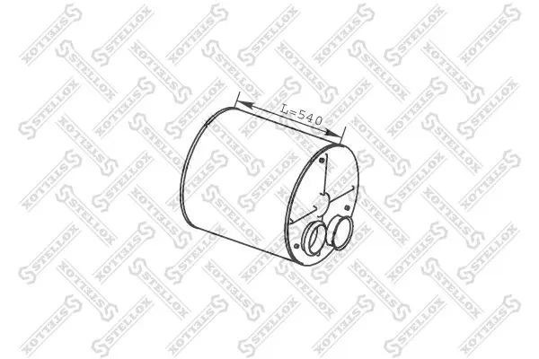 Handler.Part Middle-/end silencer Stellox 8203093SX 1