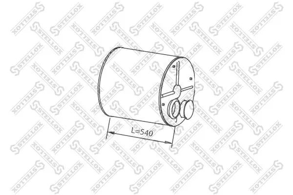 Handler.Part Middle-/end silencer Stellox 8203094SX 1