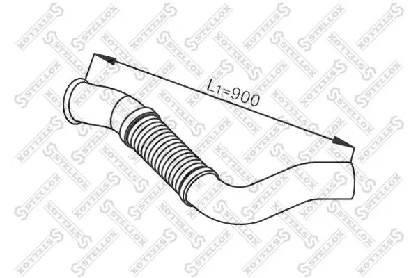 Handler.Part Exhaust pipe Stellox 8203722SX 1