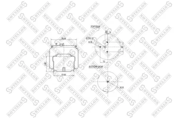 Handler.Part Boot, air suspension Stellox 8400136SX 1