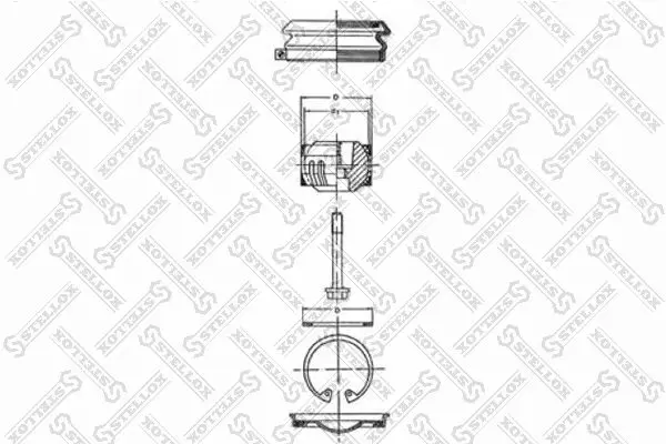 Handler.Part Repair kit, link Stellox 8412017SX 1