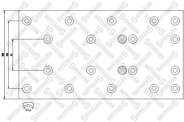 Handler.Part Brake lining kit, drum brake Stellox 8501015SX 1