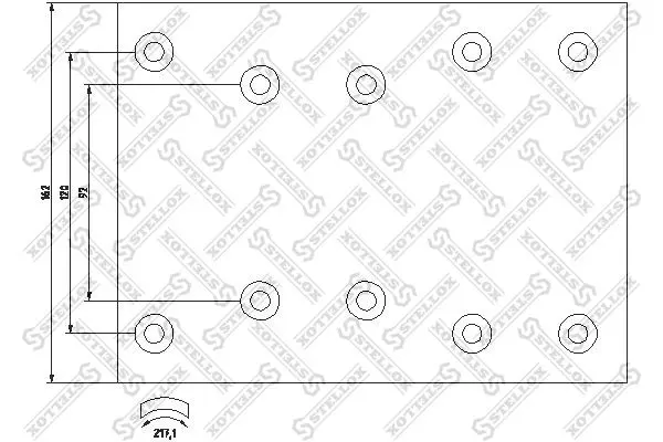 Handler.Part Brake lining kit, drum brake Stellox 8501040SX 1