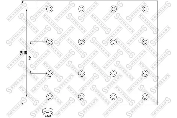 Handler.Part Brake lining kit, drum brake Stellox 8501087SX 1