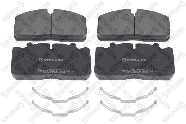 Handler.Part Brake pad set, disc brake Stellox 8501416SX 1