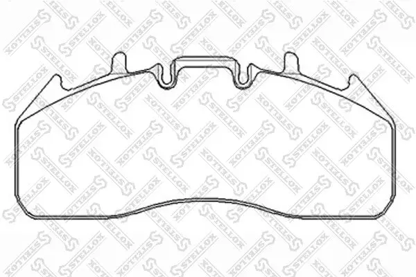 Handler.Part Brake pad set, disc brake Stellox 8511432SX 1