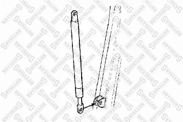 Handler.Part Gas spring, air deflector Stellox 8702314SX 1