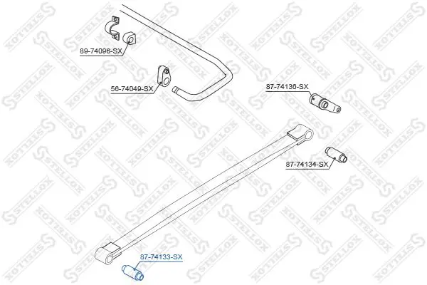 Handler.Part Bush, shock absorber Stellox 8774133SX 1