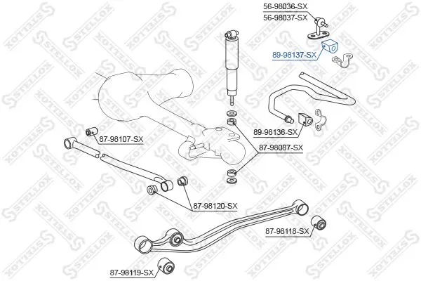 Handler.Part Stabiliser mounting Stellox 8998137SX 2