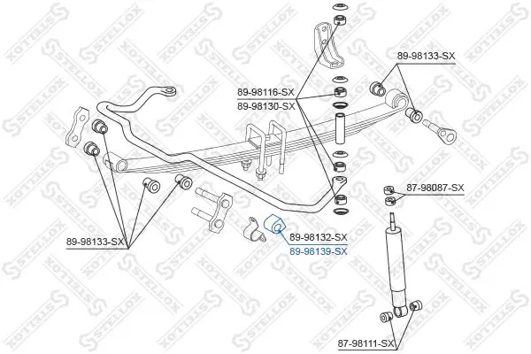 Handler.Part Stabiliser mounting Stellox 8998139SX 2