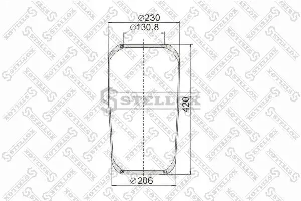 Handler.Part Boot, air suspension Stellox 9008840SX 1