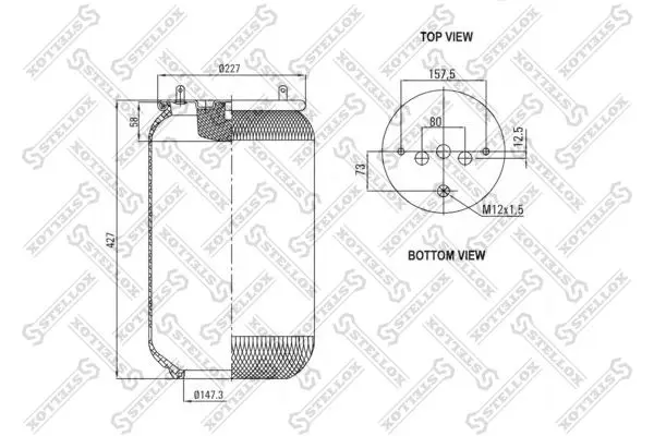 Handler.Part Boot, air suspension Stellox 9061990SX 1