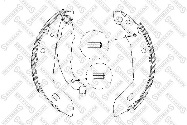 Handler.Part Brake shoe set Stellox 094100SX 1