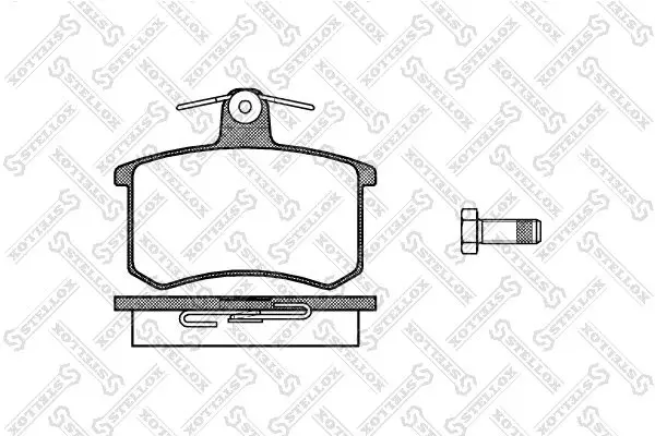 Handler.Part Brake pad set, disc brake Stellox 146000SX 1