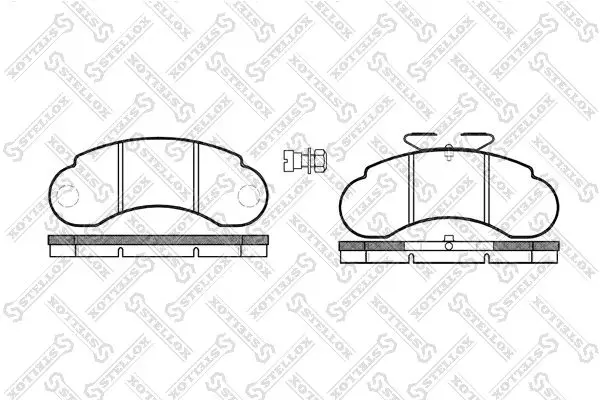 Handler.Part Brake pad set, disc brake Stellox 153020SX 1