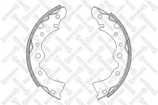 Handler.Part Brake shoe set Stellox 155100SX 1