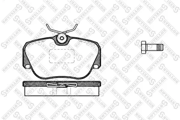 Handler.Part Brake pad set, disc brake Stellox 156000SX 1