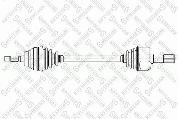 Handler.Part Drive shaft Stellox 1581004SX 1