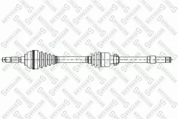 Handler.Part Drive shaft Stellox 1581010SX 1