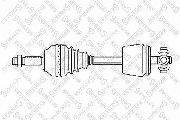 Handler.Part Drive shaft Stellox 1581012SX 1