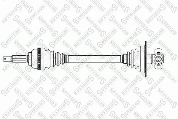 Handler.Part Drive shaft Stellox 1581057SX 1