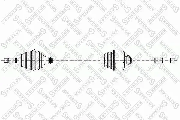 Handler.Part Drive shaft Stellox 1581763SX 1