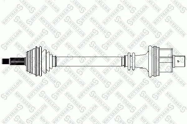 Handler.Part Drive shaft Stellox 1581770SX 1