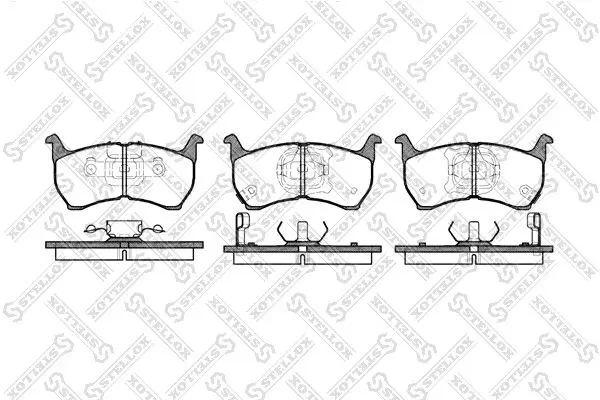 Handler.Part Brake pad set, disc brake Stellox 175002SX 1