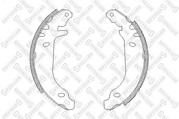 Handler.Part Brake shoe set Stellox 180100SX 1