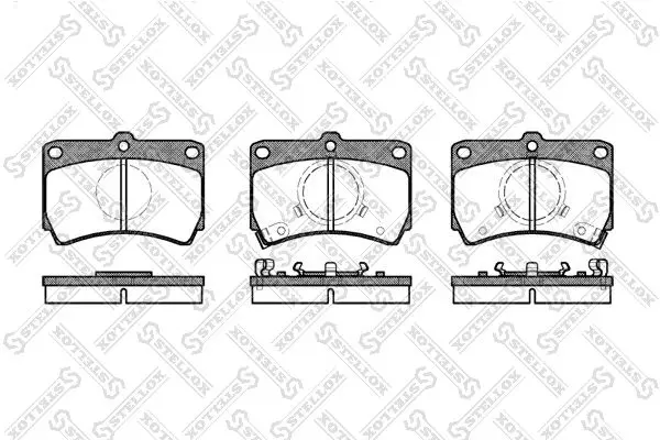 Handler.Part Brake pad set, disc brake Stellox 223002SX 1