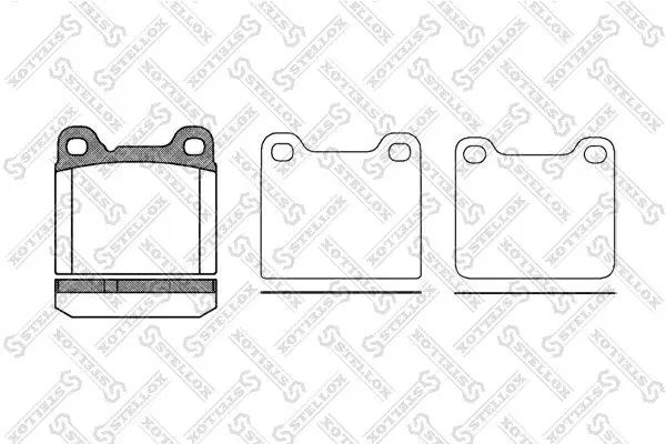 Handler.Part Brake pad set, disc brake Stellox 268010SX 1