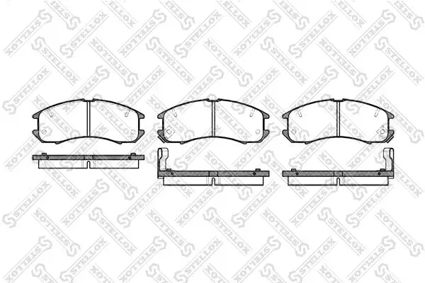 Handler.Part Brake pad set, disc brake Stellox 284002SX 1