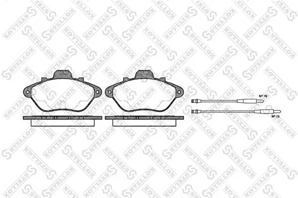 Handler.Part Brake pad set, disc brake Stellox 321004BSX 1