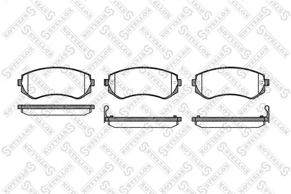 Handler.Part Brake pad set, disc brake Stellox 328012SX 1