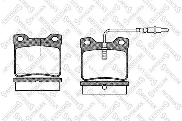 Handler.Part Brake pad set, disc brake Stellox 332002SX 1