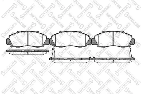 Handler.Part Brake pad set, disc brake Stellox 362032BSX 1