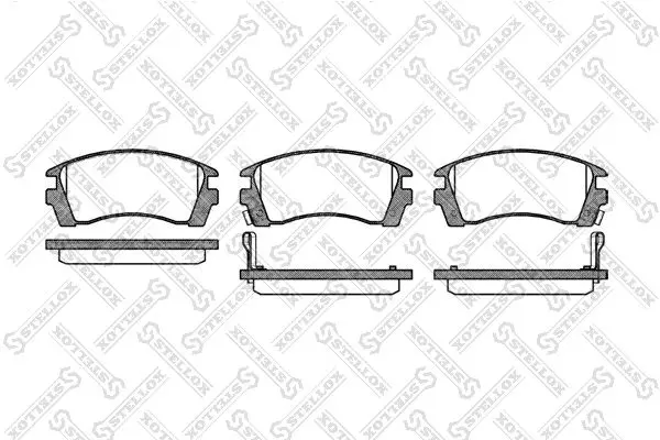 Handler.Part Brake pad set, disc brake Stellox 374002SX 1