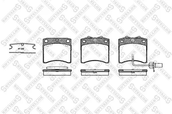 Handler.Part Brake pad set, disc brake Stellox 396011SX 1