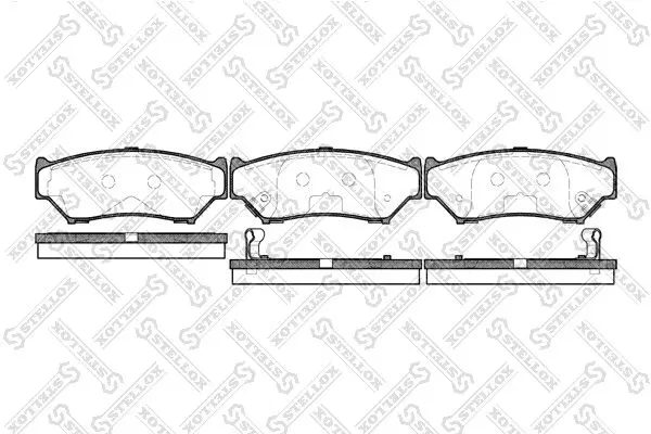 Handler.Part Brake pad set, disc brake Stellox 400012SX 1