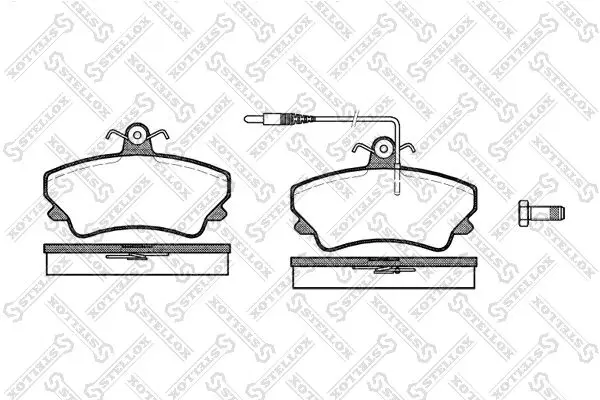 Handler.Part Brake pad set, disc brake Stellox 420012SX 1