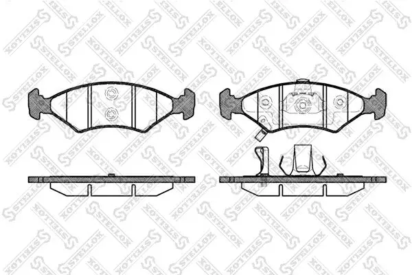 Handler.Part Brake pad set, disc brake Stellox 513022BSX 1