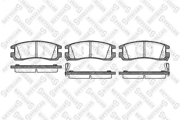 Handler.Part Brake pad set, disc brake Stellox 577022BSX 1