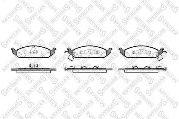 Handler.Part Brake pad set, disc brake Stellox 581002BSX 1